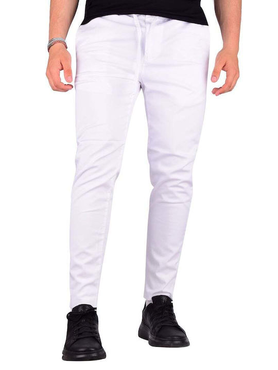 VITTORIO TROUSERS WITH SIDE POCKETS CASUAL FIT 500-02-21-SOUL.WHITE