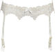 Miss Rosy 8134 Wedding Suspender Ζαρτιέρες με Δαντέλα White