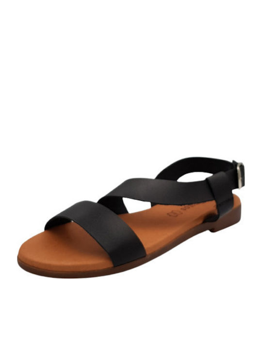 Eva Frutos Black Sandal 9107