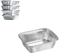 Food Pack Aluminiumbehälter Rechteckig Νο142 (4Stück) Food Pack Aluminiumbehälter Rechteckig Νο142 (4Stück)
