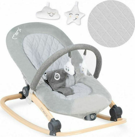 Momi Electric Baby Relax Lumiwood with Music and Vibration Gray for Child up to 9kg