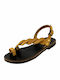 SANDALE DIN PIELE KOUROS-5-21-MUSTARD