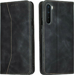 Bodycell Elegant Wallet Δερματίνης Μαύρο (OnePlus Nord)