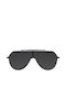 D.Franklin Sunglasses with Black Metal Frame and Black Lens DFKSUN1121-0800-UNI