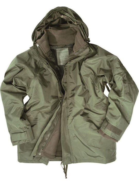Mil-Tec Αδιάβροχο Κυνηγετικό Μπουφάν Fleece Χακί