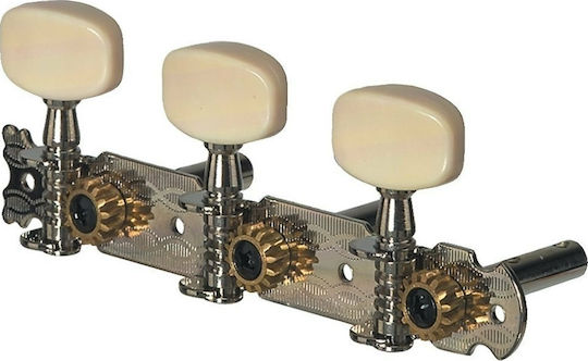 Gewa Gewa Electric Guitar Fire&Stone Jazz Guitar Tuning Keys Silver Cream Buttons