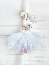 Parisis Christening Candle Swan 90cm