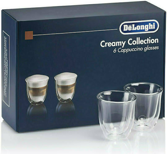 De'Longhi Set Pahare Cafea / Cafea Grecească Freddo Din Sticlă 190ml 6 Bucăți