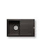 Pyramis Alazia 1B 1D 079810611 Drop-In Sink Synthetic Granite W79xD50cm Carbon