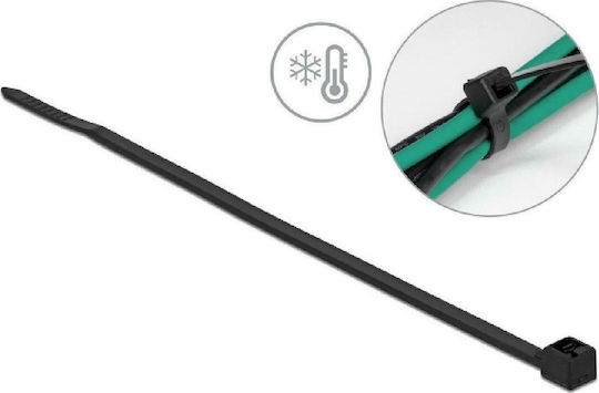 DeLock Δεματικά Καλωδίων Πλαστικά 380mmx4.8mm σε Μαύρο χρώμα (100τμχ) (19227)