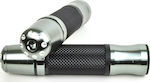 Xinli Motorcycle Grips with Handlebar Counterweights XL-280B in Silver Colour