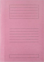 Exas Paper File Folder With Elastic Pink 174NA