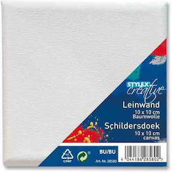 Stylex Creative Leinwand auf Keilrahmen Weiß Platz mit Keilrahmen 10x10cm