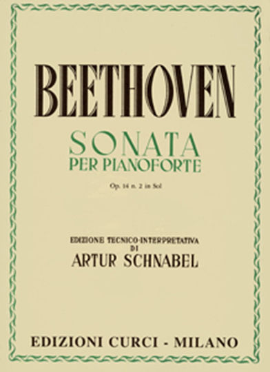 Curci Beethoven - Sonata per Pianoforte Op. 14 n.2 in Sol Παρτιτούρα για Πιάνο
