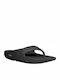 Oofos Herren-Flip-Flops Schwarz