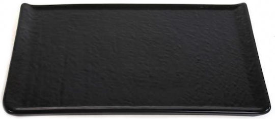 Marva Africa Farfurie joasă Rectangular Ceramică Negru 30.3x20.9cm