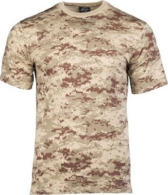 Mil-Tec Short Sleeve T-shirt Army Digital Desert 100% Cotton In Brown Colour