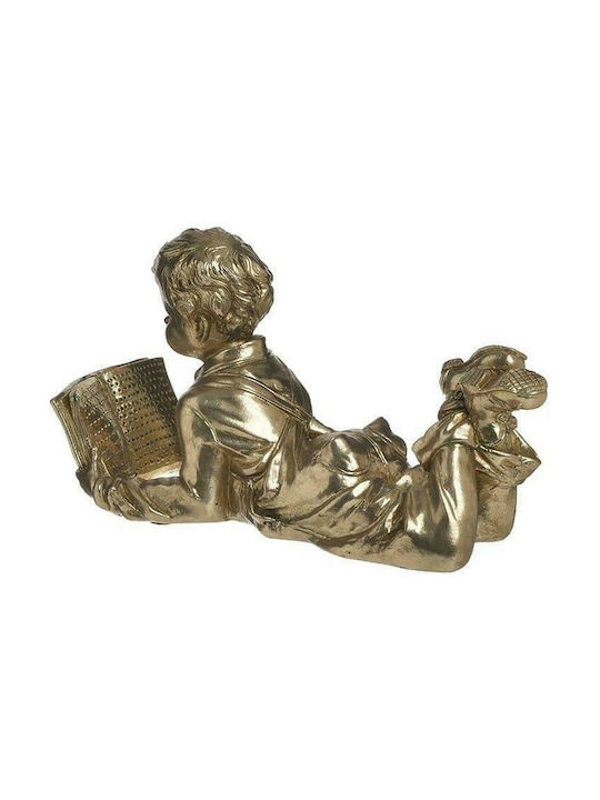 Inart Decorative Statuette Polyresin in Gold 32x13.5x17cm 1pcs