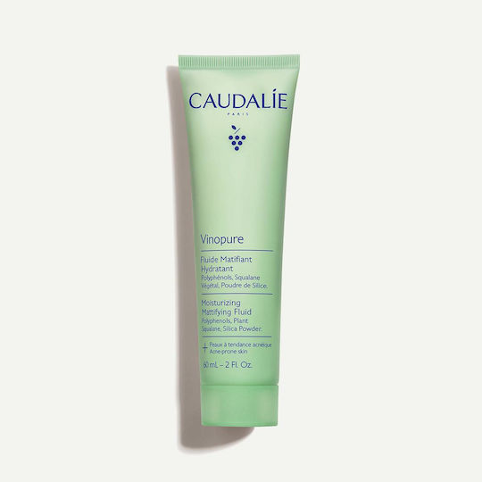 Caudalie Vinopure Cremă de Față Fluidă Hidratantă și Reglatoare 24h Împotriva Imperfecțiunilor 40ml
