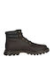 Quadrate Leder Braun Herrenstiefel