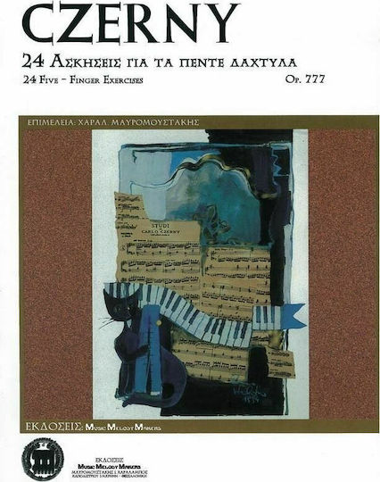 Music Melody Makers Czerny - 24 Five-finger Exercises Op.777 Sheet Music for Piano