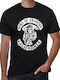 B&C T-shirt Sons Of Anarchy T-shirt Sons of Anarchy Black Cotton