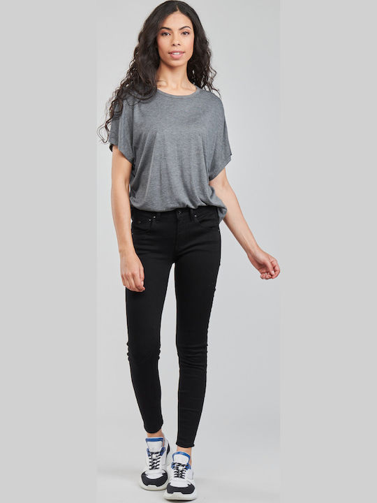 Arc 3D Γυναικείο Jean Παντελόνι Mid Rise σε Skinny Εφαρμογή Μαύρο