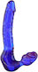 ToyJoy Bend Over Boyfriend Strapless Strap On Fără bretele Strap On cu Dildo 24cm în Culoare Albastru