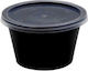 Ready Disposable Plastic PP Tableware for Sauce 120ml Black 100pcs