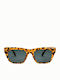 Chpo Guelas Unisex Ochelari de soare cu Maro Cadru și Negru Lentilă 16132YA