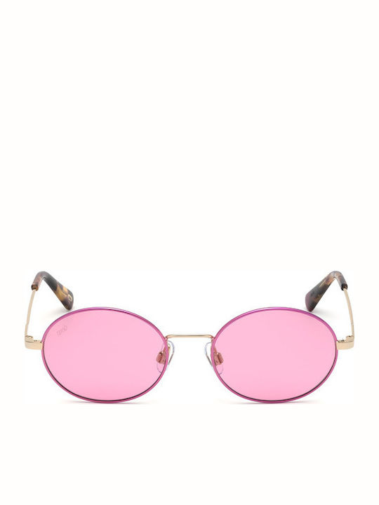 Web Sonnenbrillen mit Lila Rahmen und Rosa Linse WE0255 32S