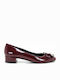 S.Piero Patent Leather Burgundy Heels