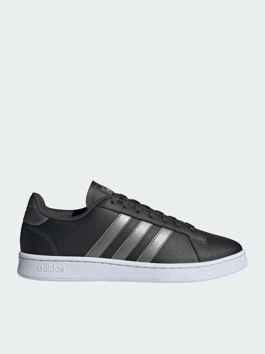 Adidas Court Ανδρικά Sneakers Carbon / Iron Metallic / Cloud White
