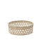 Inart NATURAL Decorative Basket Bamboo Natural 46x46x15cm