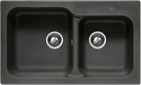 Duralit KZ200 Drop-In Μ83xΠ50cm Negro Grafito