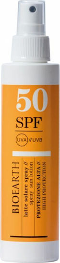 Bioearth Sun Lotion Αντηλιακή Λοσιόν Σώματος SPF50 σε Spray 150ml