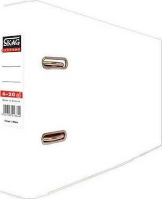 Skag Systems Arc Ring Binder 4/20 for A5 Paper with 2 Rings White