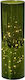 Christmas Illuminated Decorative Jar 6.5x6.5x15cm Glass Cylinder with Led 6.5x15cm