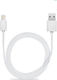 QIHANG QH-C22 Редовна USB-A към Lightning кабел Бял 2м