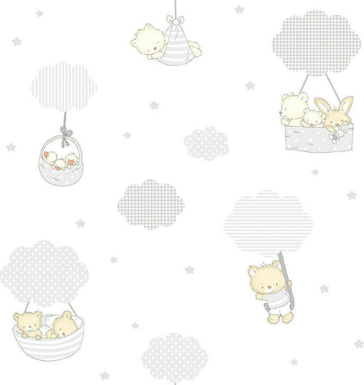 ICH Wallpapers Kinder Tapete Ballons Grey B53xH1005cm