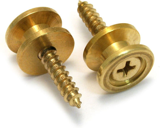 Daddario Κουμπιά Ζώνης Solid Brass End Pins 2τμχ σε Ασημί Χρώμα