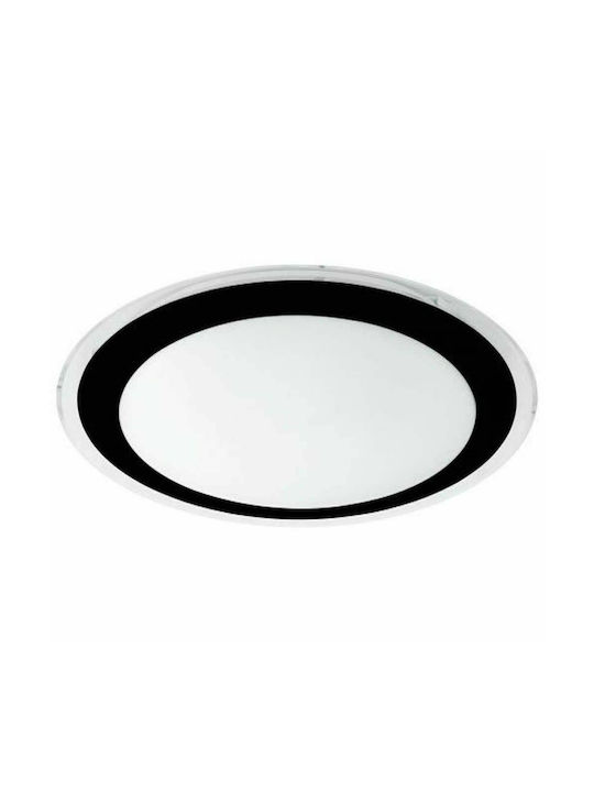 Eglo Competa 2 Μοντέρνα Πλαστική Πλαφονιέρα Οροφής με Ενσωματωμένο LED σε Μαύρο χρώμα 33.5cm