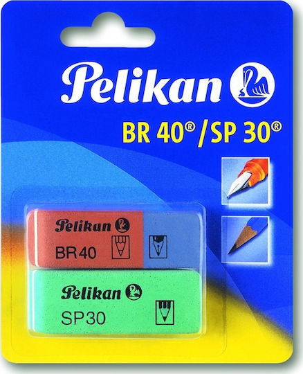 Pelikan Eraser Set for Pencil and Pen BR40 / SP30 2pcs