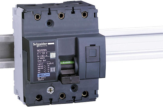 Schneider Electric Automatic Circuit Breaker 100A Triple-pole AC 18642