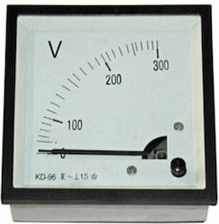 Adeleq Βολτόμετρο AC Πόρτας από 0 έως 300V 96x96mm Adeleq Βολτόμετρο AC Πόρτας από 0 έως 300V 96x96mm