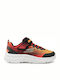 Norvo Kids Sports Shoes Running with Hoop & Loop Closure Orange
