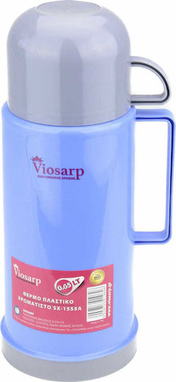 Viosarp Bottle Thermos Plastic 650ml Viosarp with Cap-Cup