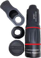 High Power HD Phone Camera Lens Set Monocular 18x in Red Colour