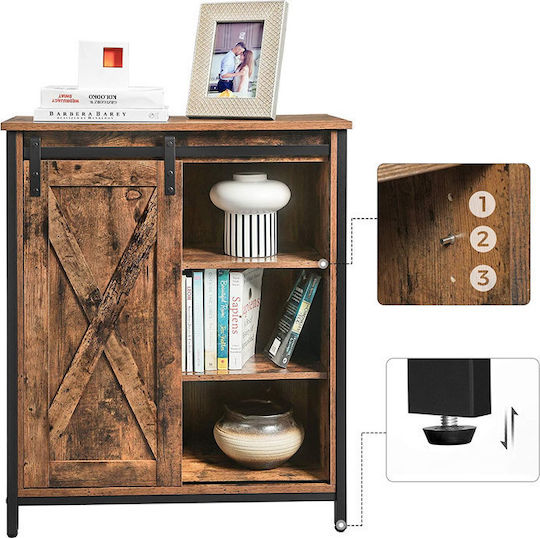 Μπουφές από Ξύλο & Μέταλλο Καφέ 70x30x80cm Μπουφές από Ξύλο & Μέταλλο Καφέ 70x30x80cm