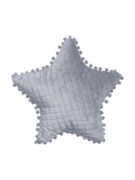 Palamaiki Διακοσμητικό Μαξιλάρι Κούνιας "Star" Γκρι 34x34cm